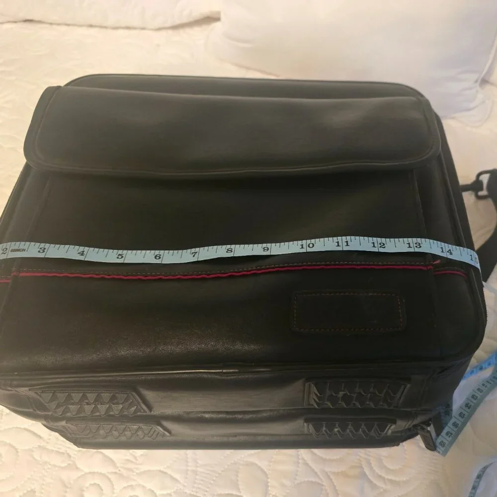 Targus 100% Genuine Leather Men's Briefcase Laptop Bag 14